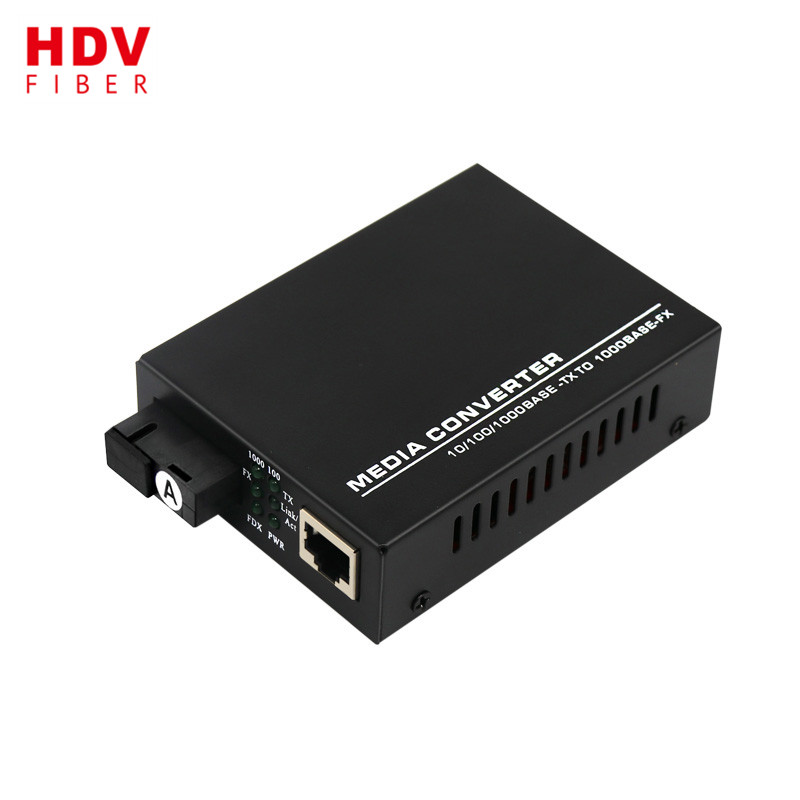 10/100/1000 м 20 км один волоконно-оптические Media Converter