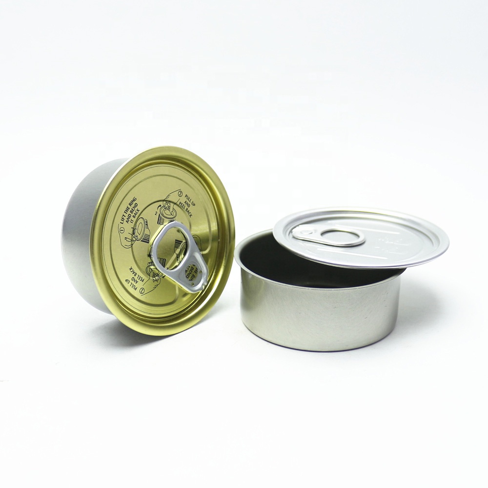 Горячие продажи хранения 66*27 мм тунца жестяные банки с крышками TIN-1-7A