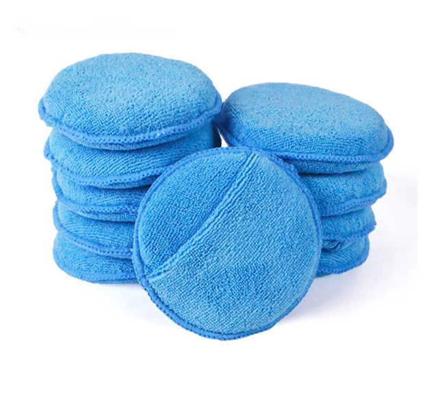 6 inch Car Waxing Polish Soft Microfiber Foam Sponge Applicator Pads Car Cleaning Detailing Pads For CarWash CareDetailing