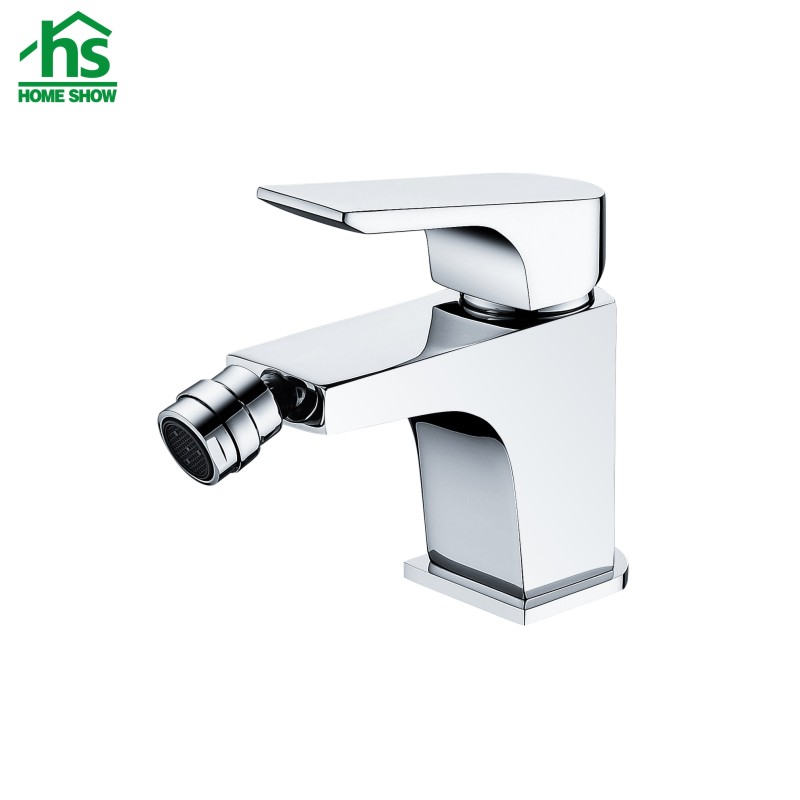 square design deck mount brass toilet bidet mixer