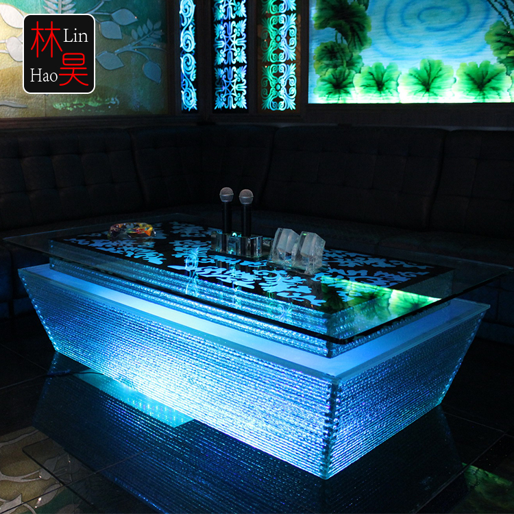 Роскошный ktv мебель для паба кафе dj Снэк светодиодный светильник для переодевания цвета вверх Бар Коктейльная Вечеринка стол