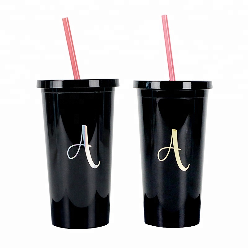 Promotional Christmas Gift Double Wall Plastic Tumbler Cup
