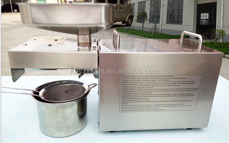Cooking oil maker sunflower hemp seed sesame peanut soybean small oil press machine