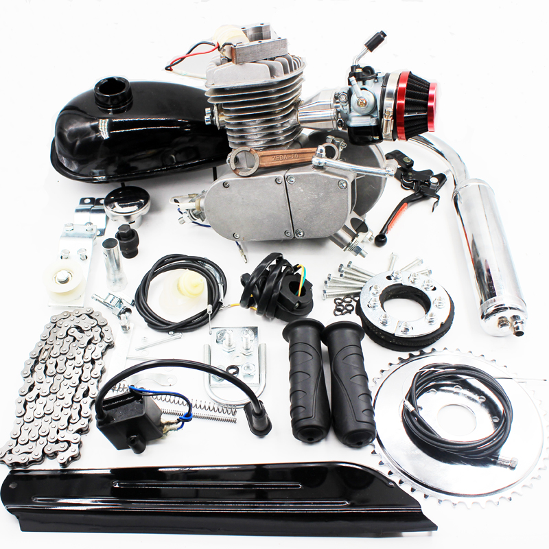 80cc бензобайк двигатель комплект для моторизованный велосипед 2 Stroke 47 мм * 40 мм