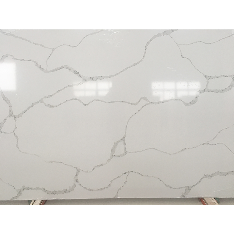 Low Price Of calacutta white table for coffee rooms composite quartz countertop pre cut