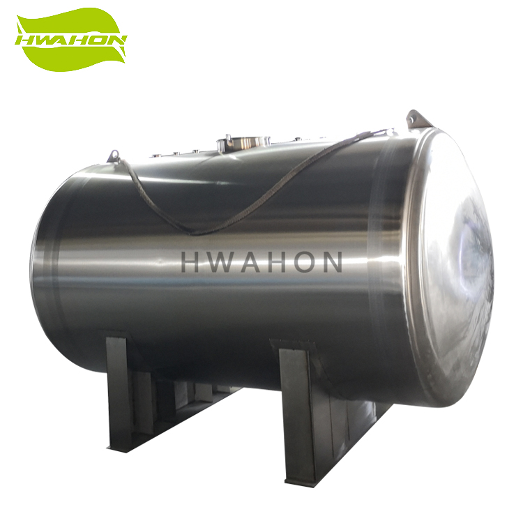 Horizontal Type 304 Stainless Steel Containers Dairy Storage Tank 10000 Liter Water Tank Price