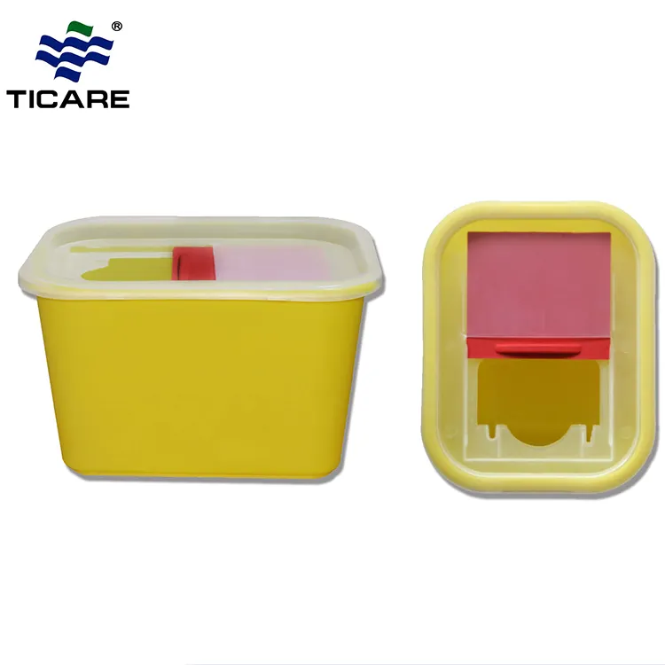 Clinical waste needles disposal plastic sharps container medical 2l