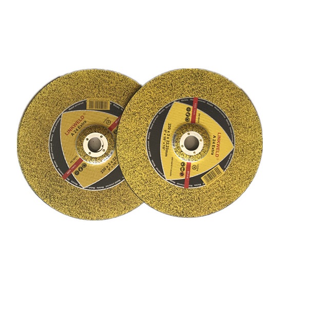 LINKWELD BRAND CUTTING DISC GERMANY TYPE T42 CENTER DEPRESSED SIZE 230MM BY 3MM CUTTING DISC