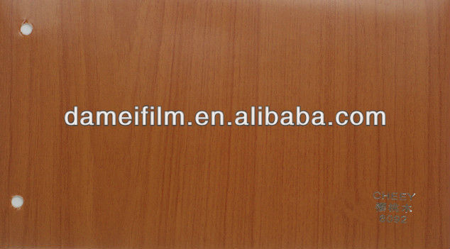 Hot Sale PVC Wood Grain Decorative Film for Cabinet Cover