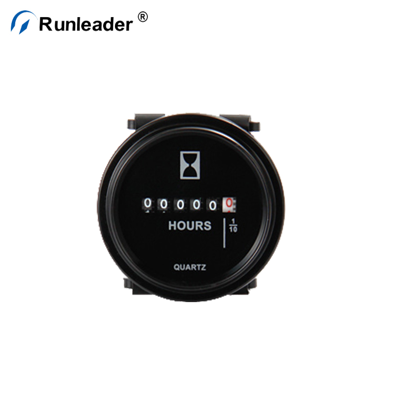 Runleader круглый механический счетчик часов для любого дизельного двигателя электронный двигатель генератор оборудование машины
