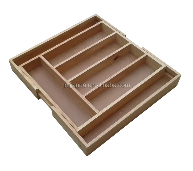 Wood cheap expandable cutlery tray