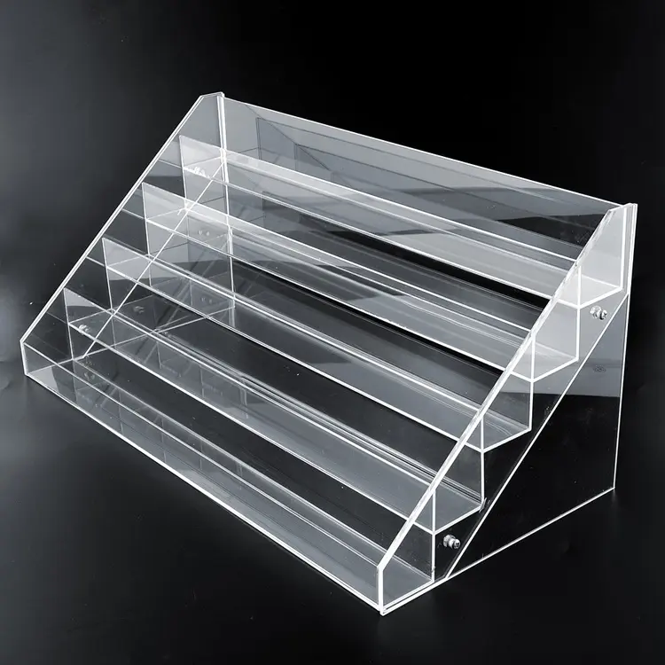 Wholesale Cheap High Quality Clear Acrylic Multi-tiers Sundry Display Shelf