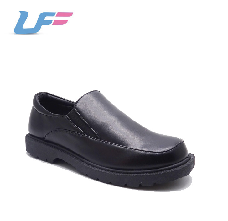 PVC injection dress shoes boy uniform black school boy shoes