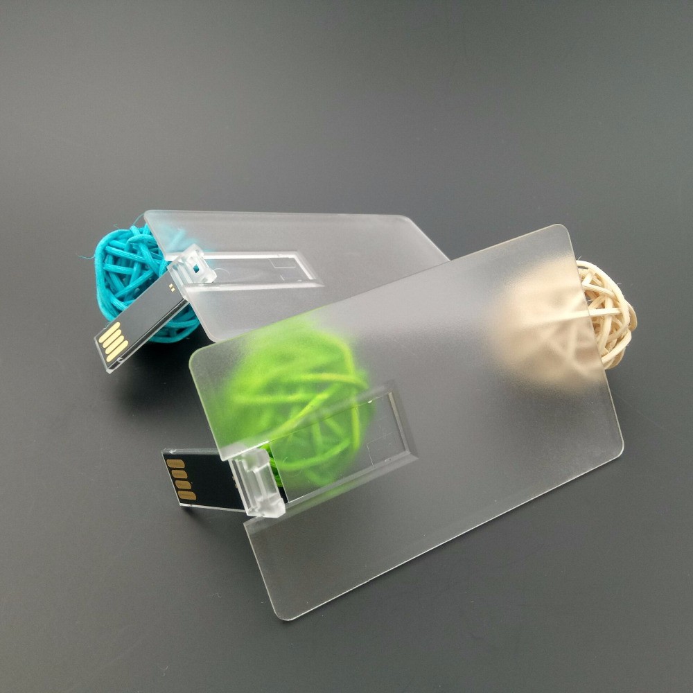 Прозрачная USB-карта, флеш-накопитель с логотипом на заказ, USB-ключ, флеш-карта, деловой подарок, USB-флешка, флеш-накопитель 32 ГБ, 16 ГБ, 8 ГБ, 4 Гб, 2 Гб