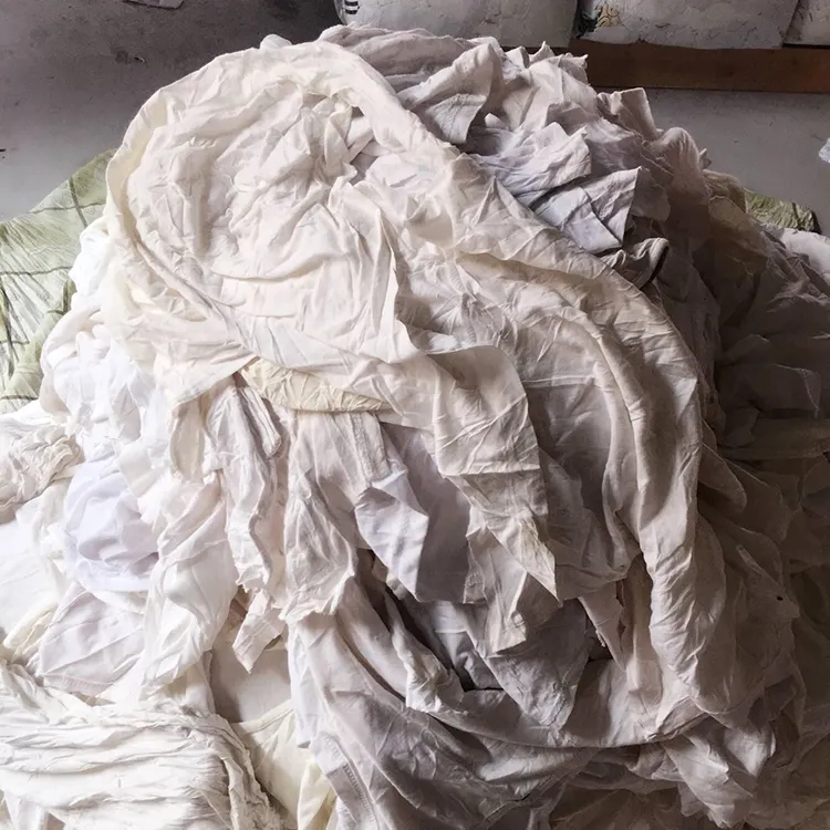 Second Hand White Used Clothing Rags with Best Price
