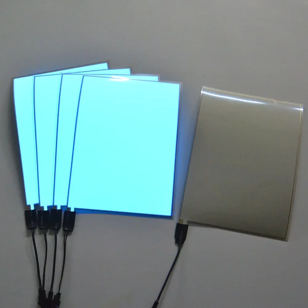 Long lifetime led backlight sheet paper thin el panel with 12V inverter