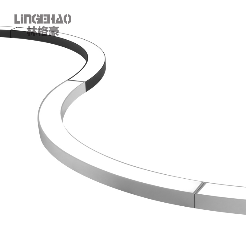 Высококачественная алюминиевая изогнутая дуга в форме эллипса, большая светодиодная комбинированная люстра с индивидуальной шириной громкости