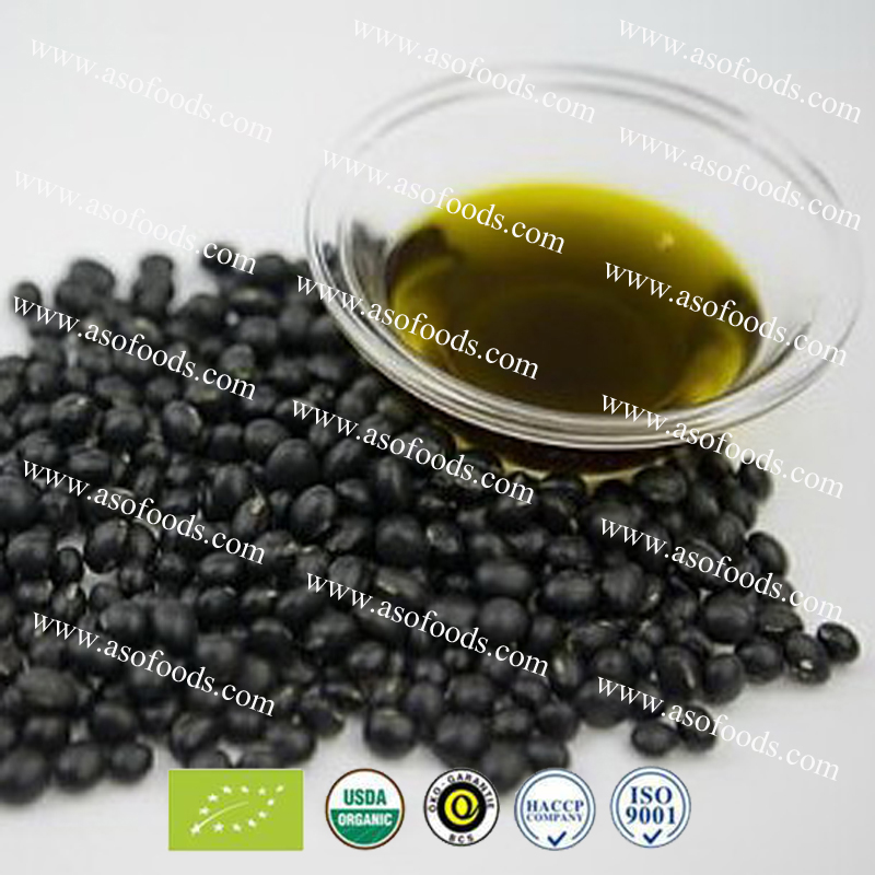 Органические и NON-GMO Virgin черной фасоли масла