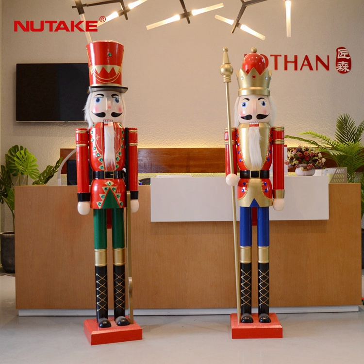 NUTAKE 6 футов высота фабрики прямые продажи товаров в наличии деревянный размер жизни Щелкунчик