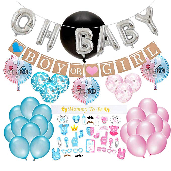Baby Shower пол выявить вечеринок Jumbo пол показывают воздушные шары комплект