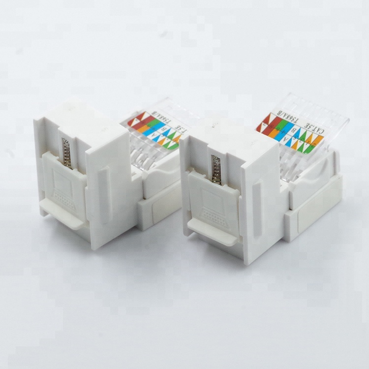 Сделано в Китае, бесплатный образец, соединение UTP на 180 градусов, RJ45 cat5 БЕСКЛЮЧЕВОЙ разъем keystone с пылезащитной крышкой