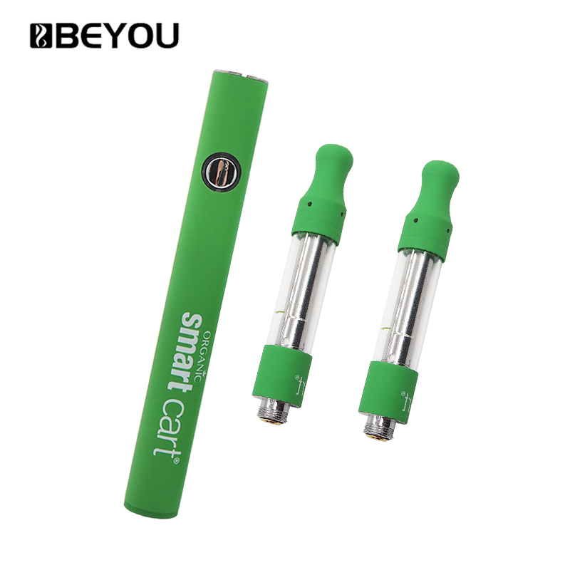 Beyou Custom 510 Thread CBD масляный картридж для вейпа, атомайзер 1 мл, стеклянный картридж для вейпа