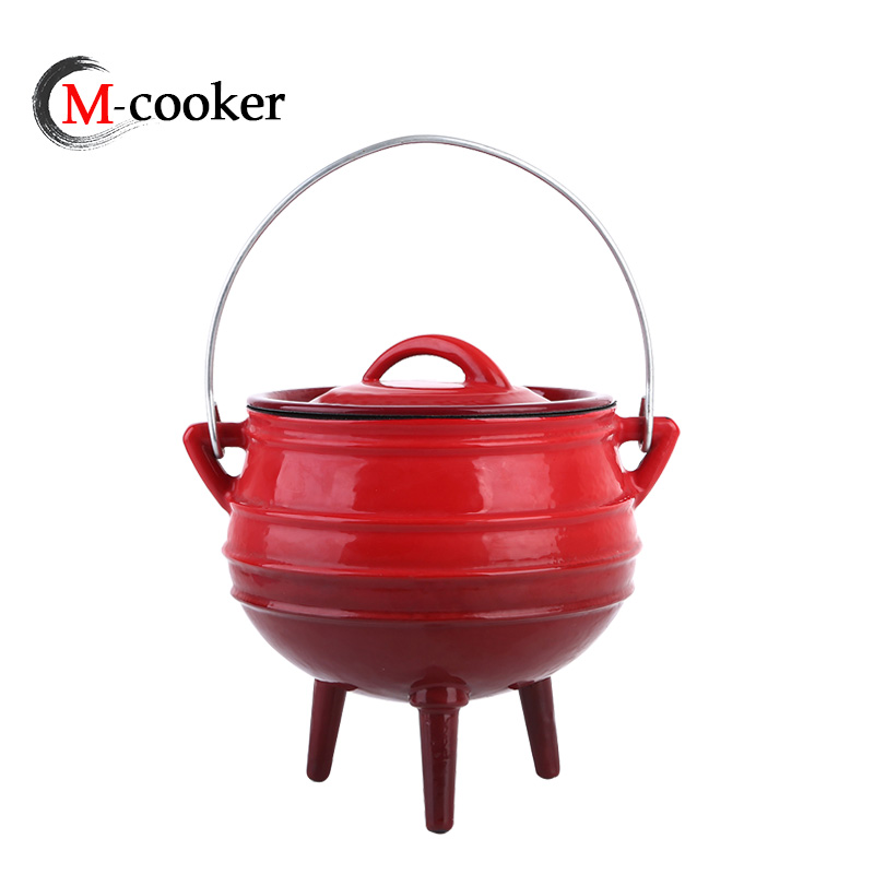 Южный Afirca чугун три ноги Potjie горшок/голландский печь/наборы посуды/чугун кухонная посуда, с LFGB, SGS