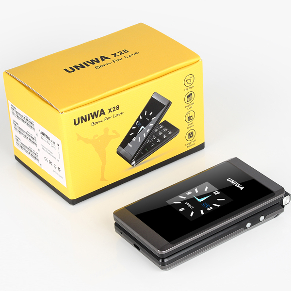 Телефон-раскладушка UNIWA X28 2G с кнопкой SOS