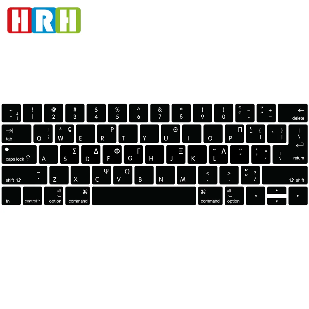custom language keyboard covers silicon keyboard protector for macbook Pro Touch Bar,arabic keyboard cover