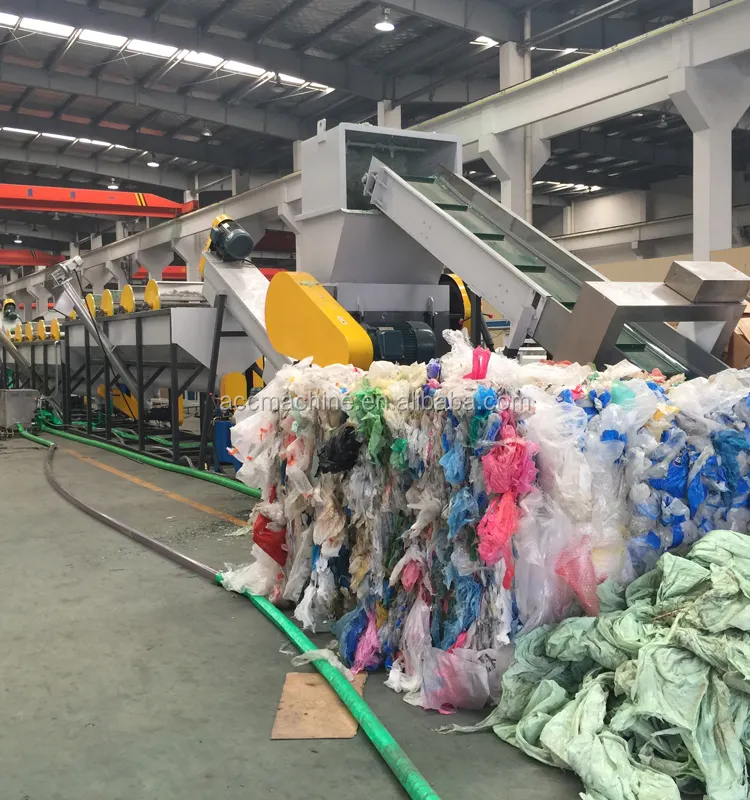 PP PE Film Washing Machinery / Plastic recycling machine
