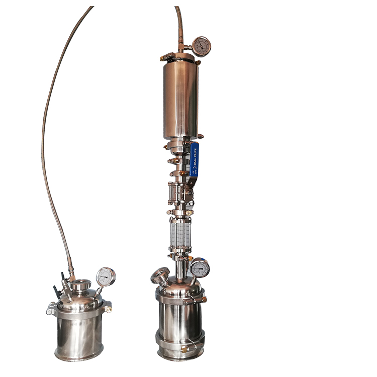Санитарные Extractors комплекты 1/2LB BHO замкнутая петля с Dewaxing колонной и разбить блюдо