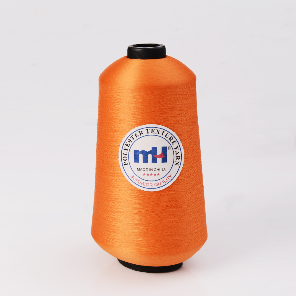 200D/1 100% Polyester Filament Dyed Textured Yarn Overlocking Thread