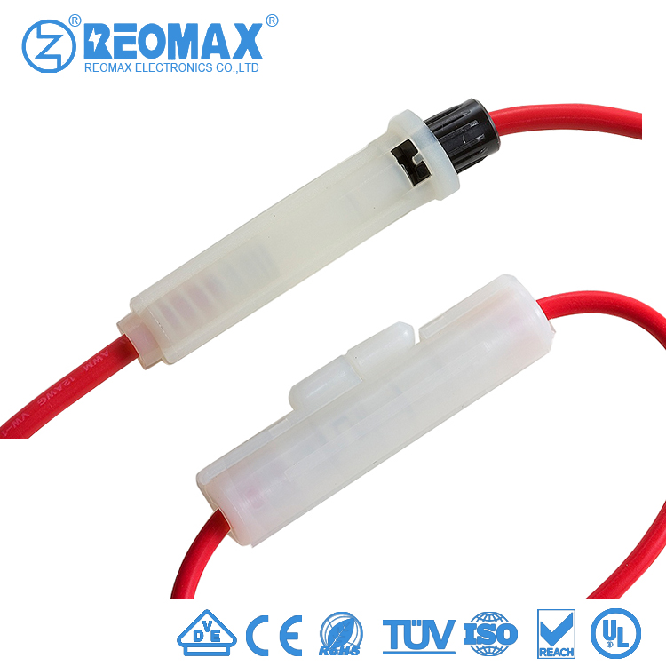 Профессиональный стеклянный держатель предохранителя 10A 250V 14Awg 18Awg