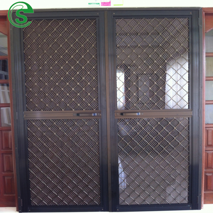 Aluminum diamond security mesh for screens doors