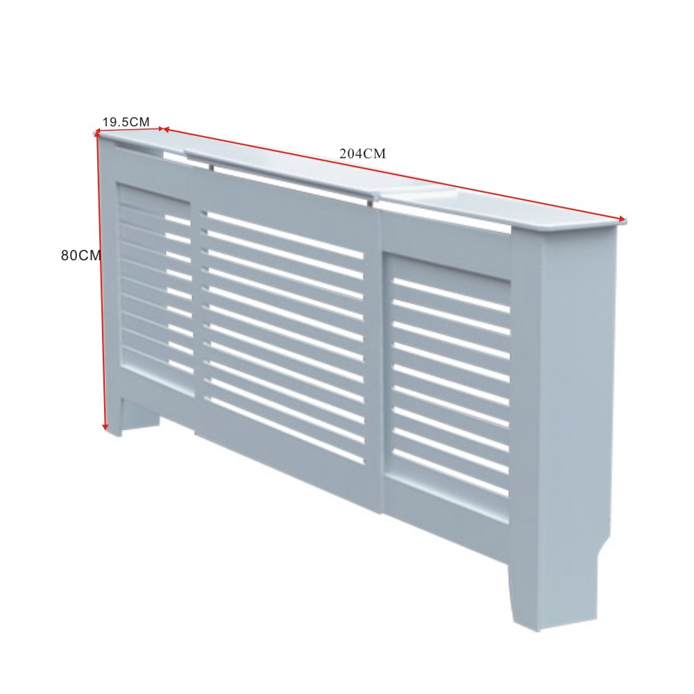 Natural White Painted Radiator Covers Wall Cabinet Wooden MDF Traditional Modern UK