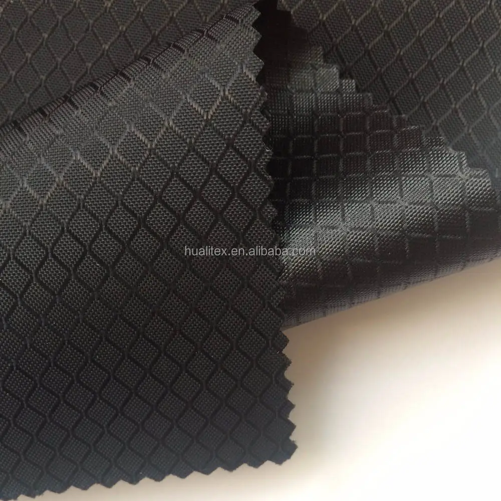 Оксфордская ткань для багажа 100% D 400D с полиуретановым покрытием из полиэстера ripstop diamond
