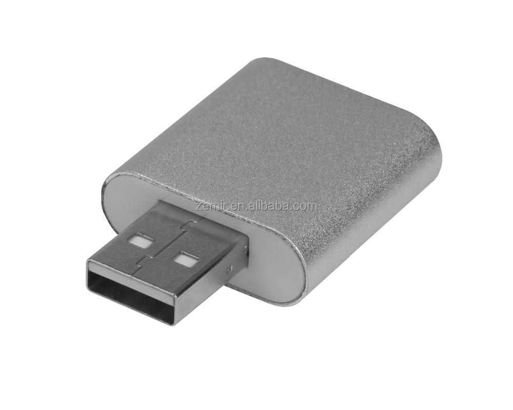 Алюминиевый внешний 7,1 канальный USB звуковая карта аудио для ноутбука ПК компьютерный адаптер