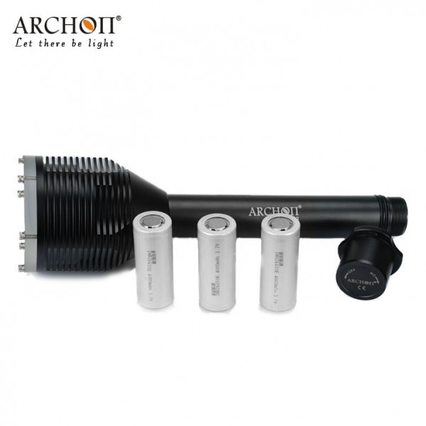 ARCHON W39 3x XM-L2 U2 3000 люмен 3x26650 LED Профессиональный погружения Подводные 100 м Дайвинг факел фонарик