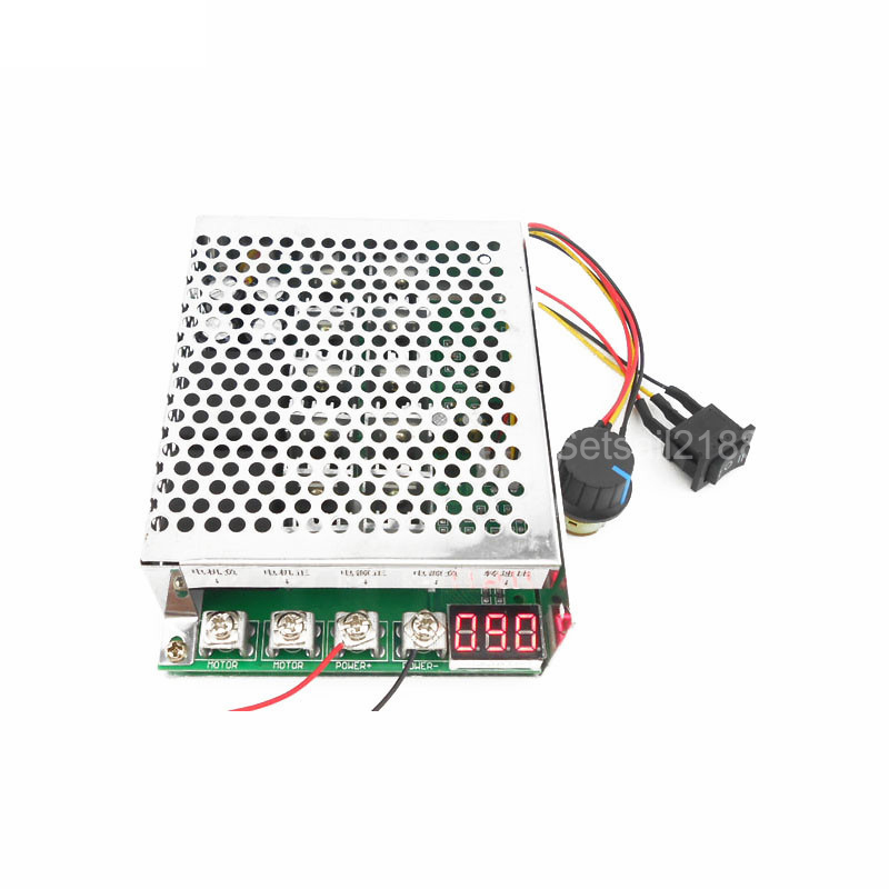 DC 10-55V 60A 3000 Вт Цифровой дисплей вперед разворот Реверсивный шим тока мотор регулятор скорости контроллер 12V 24V 36V 48V