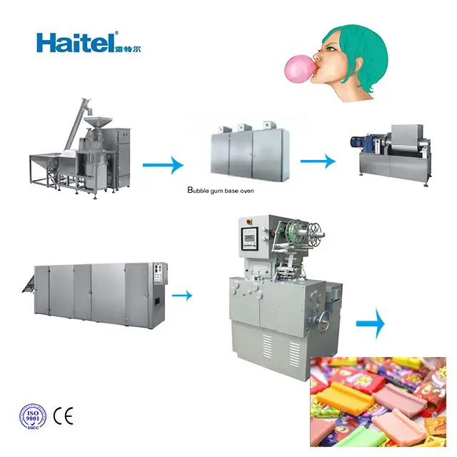 Cheap Bubble Gum Machines Bubble Gum Production Line / Chewing Gum Making Machine
