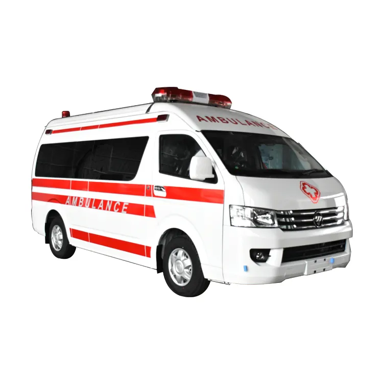 Foton transfer ambulance with rear ambulance stretcher base