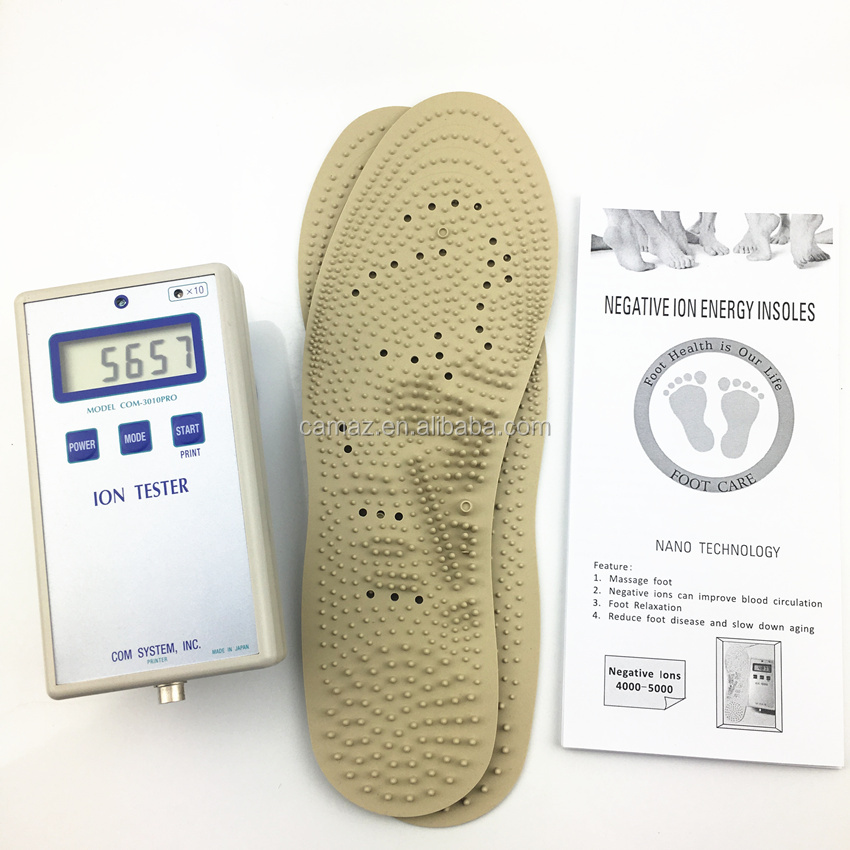 FIR Energy Insoles for foot massage improve blood circulation with negative ions insoles