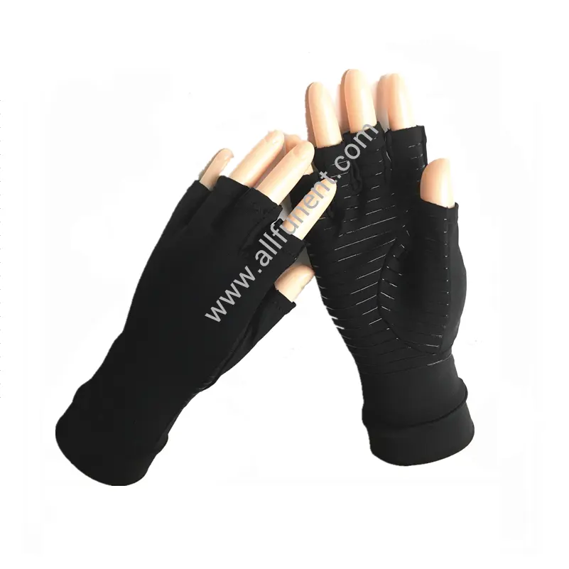Sports Compression Gloves Infused With Copper Nylon Arthritis Sports Joint Pain
