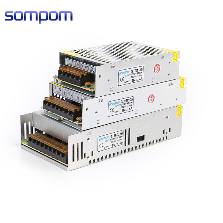 OEM AC DC 5V 12V 24V 1A 2A 5A 10A 20A 30A импульсный источник питания для светодиодных лент, светильник, жестяная коробка