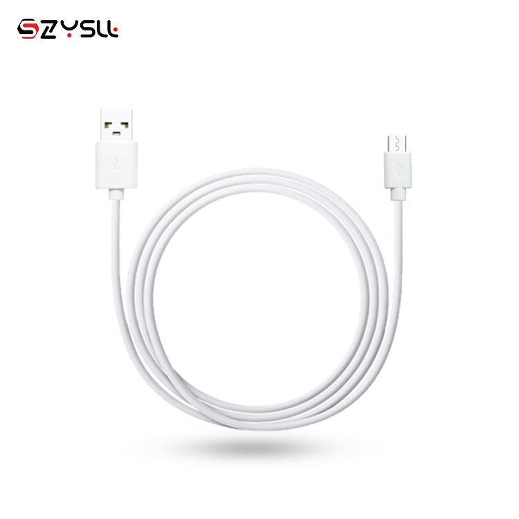 Новинка 2019, оптовая продажа, дешевый белый USB-кабель для Android, кабель для быстрой зарядки USB 2,0 Micro B
