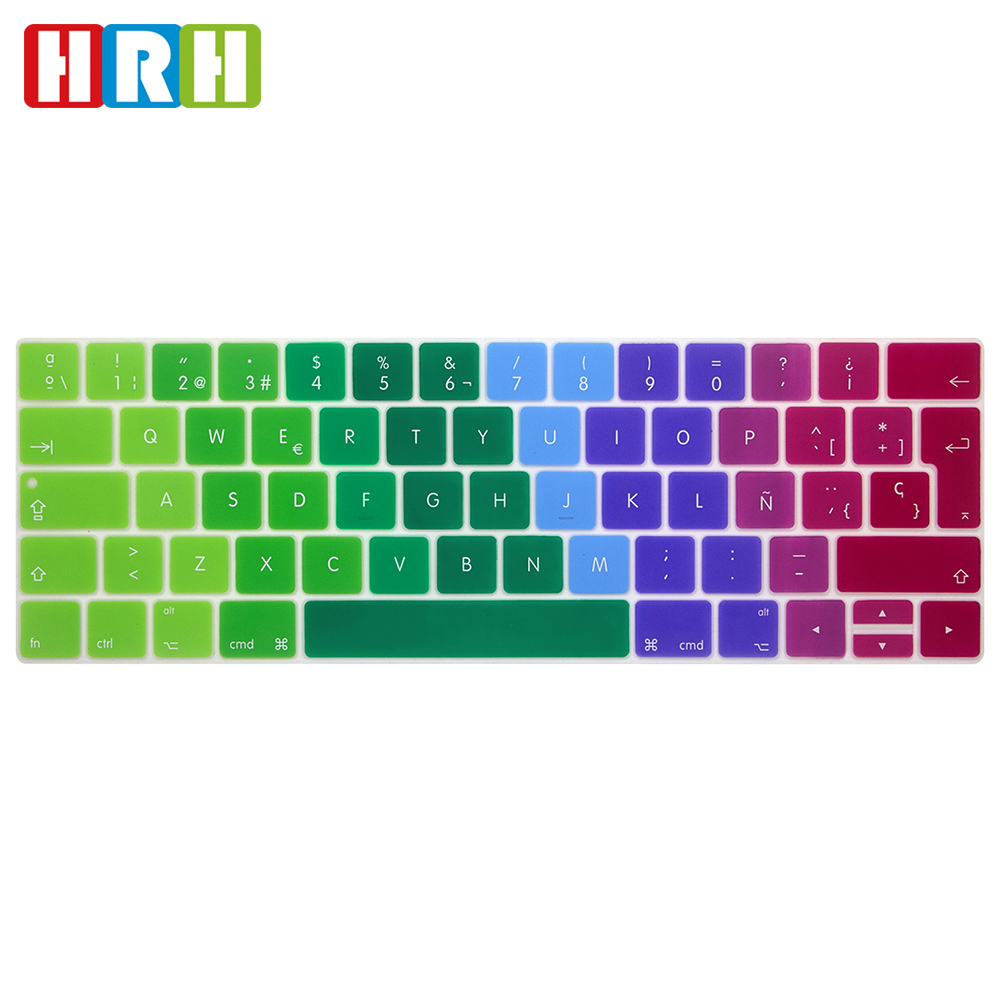 силиконовая клавиатура скины испанский для macbook pro 2016, a1707 клавиатуры для macbook 15 английская версия