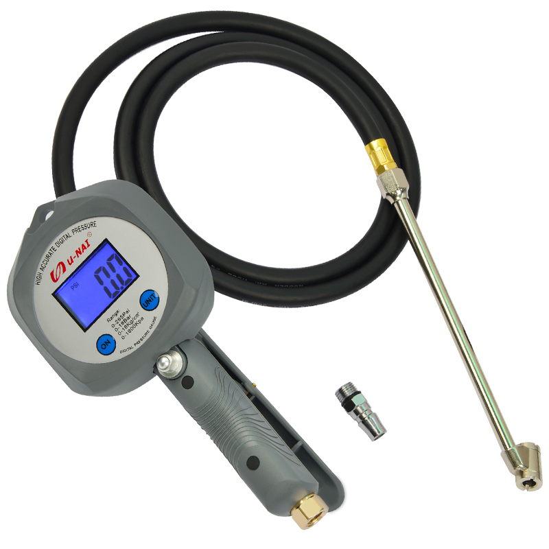 0,1 разрешение 255psi датчик давления в шинах с резиновым шлангом и латунным патроном автомобильной digi давление стекло шин манометр