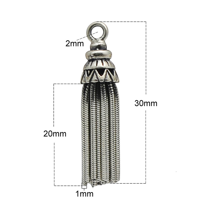 Beadsnice ID 34955 ювелирные изделия, серебро 925 пробы, кулон с кисточкой