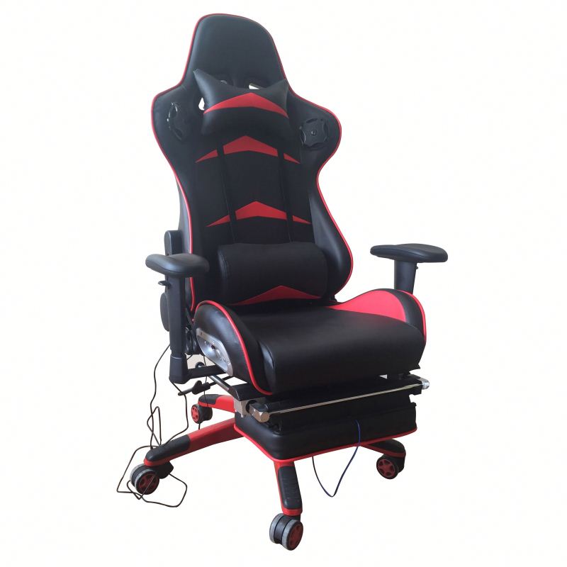 sports car design racing gaming chair with footrest gaming chairs with speakers