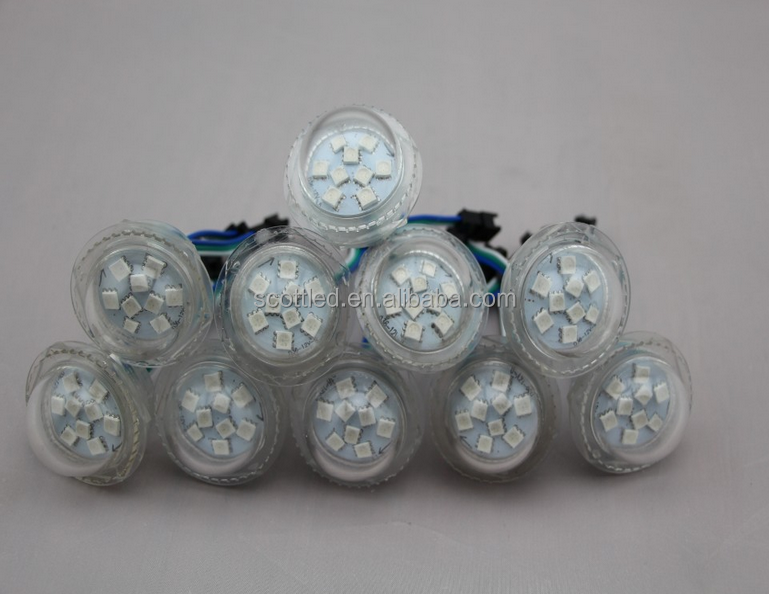 5050 SMD, Полноцветный Программируемый Светодиодный пиксельный свет аттракцион освещение 35 мм 9 светодиодов